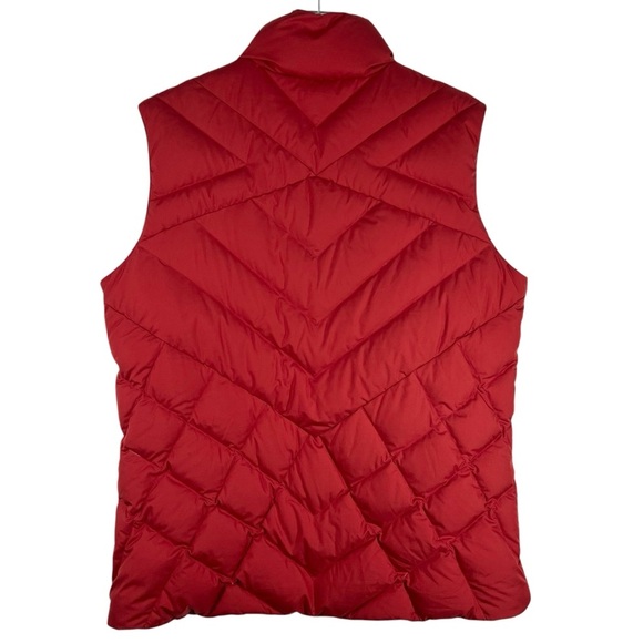 REI Women's Therum Down Filled Puffer Vest Orange Rust Red Size L - Picture 5 of 7